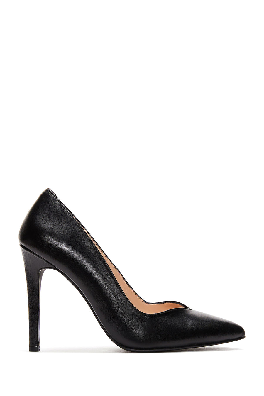 Woman Black Stiletto Heels Leather Stiletto 23WFD160418 | Derimod