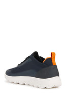 Geox Men's Navy Blue Spherica Active Lace Up Fabric Sneaker | Derimod