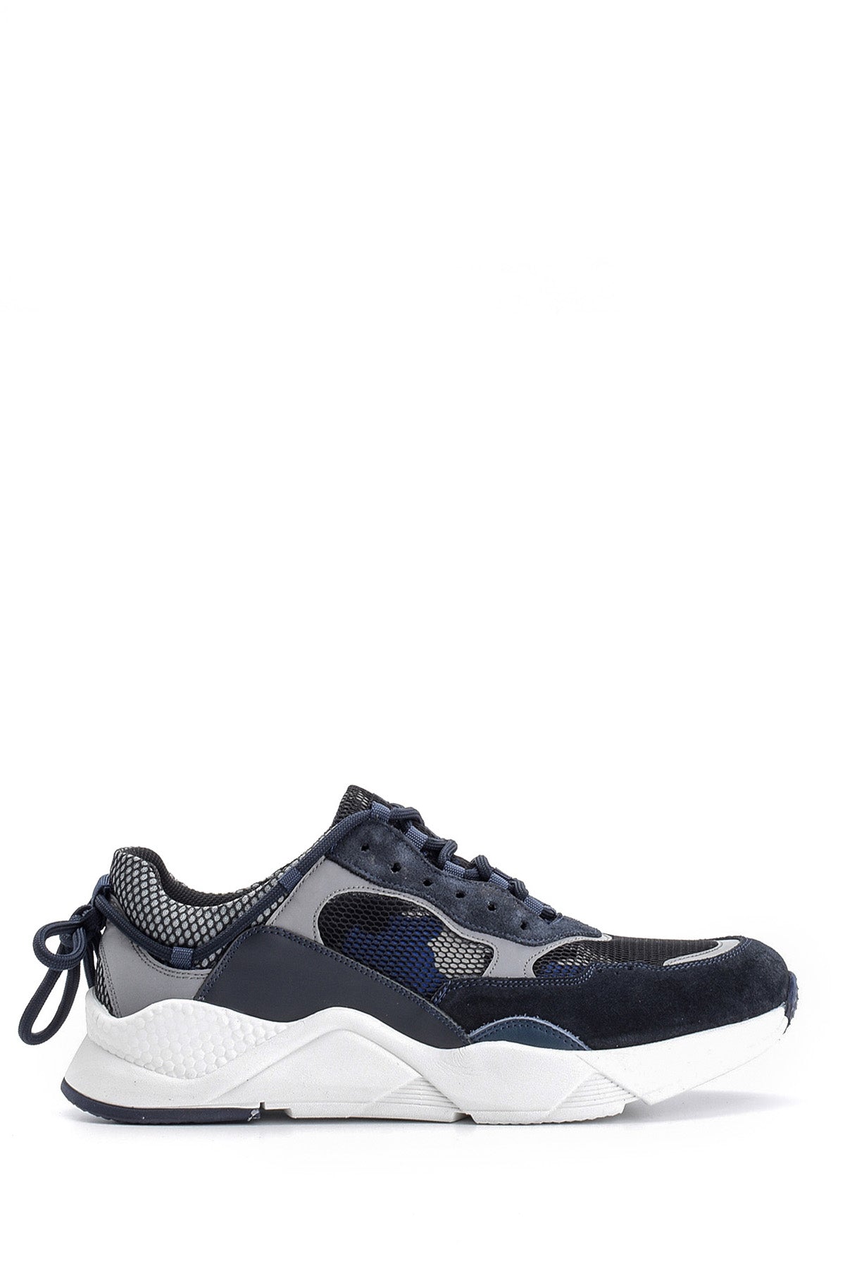 Erkek Süet Detaylı Deri Sneaker 19WFD313414 | Derimod