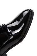 Men's Black Laced Patent Leather Classic Shoes | Derimod