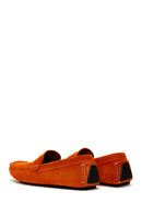 Erkek Turuncu Süet Deri Loafer | Derimod