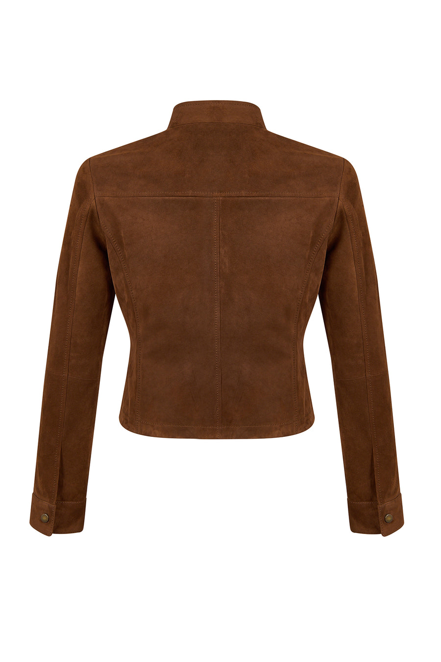 Dora Woman Brown Suede Leather Jacket