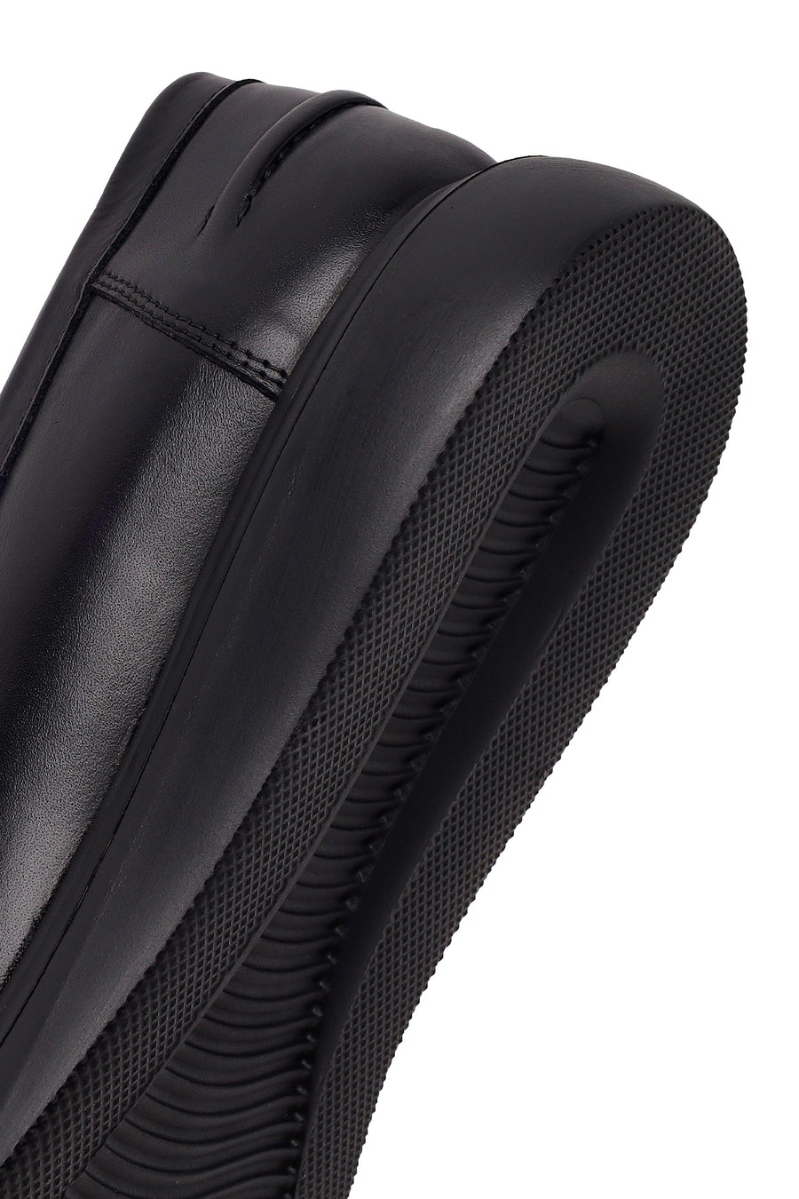 Erkek Siyah Deri Casual Loafer