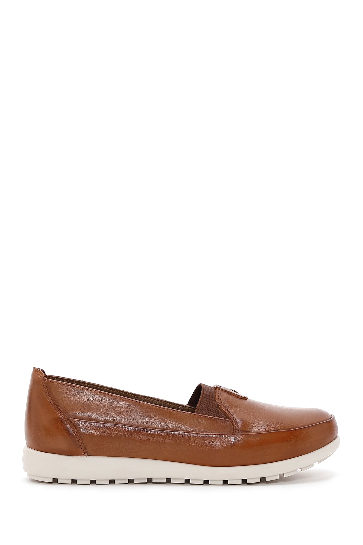 Kadın Taba Deri Comfort Loafer 24SFD410218 | Derimod