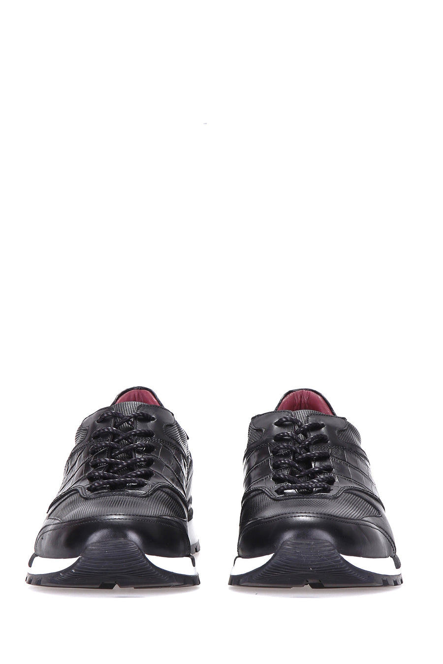 Crocodile Patterned Men's Leather Sneaker