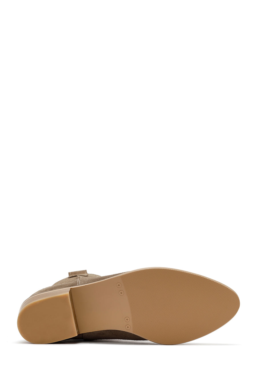 Woman Mink Suede Leather Cowboy Boots