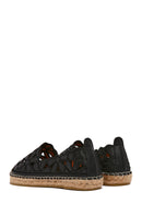 Women's Black Espadrille | Derimod