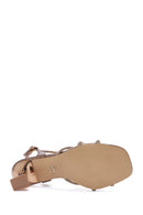 Kadın Bronz Taşlı İnce Topuklu Sandalet | Derimod