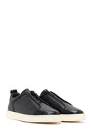Men's Black Leather Sneaker | Derimod