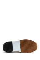 Women's White Thick Soled Fabric Sneaker | Derimod