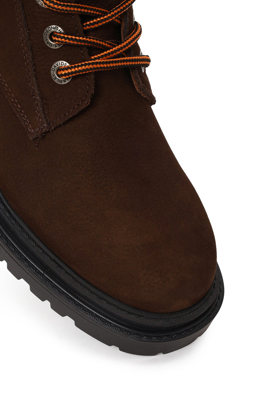 Harley Davidson Woman Brown Rebel Nubuck Leather Combat Boots