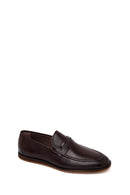 Male Brown Leather Classic Loafer | Derimod