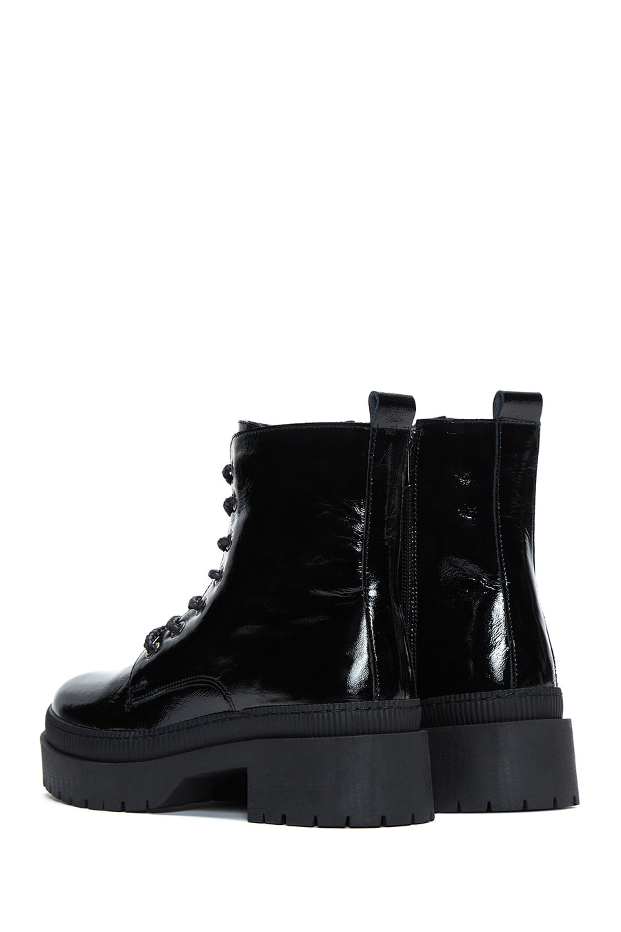 Women's Leather Patent Leather Boots