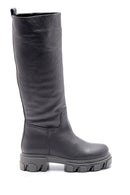 Women's Leather Thick Soled Boots | Derimod