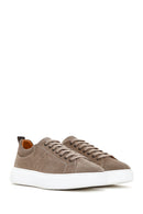 Men's Mink Suede Leather Sneaker | Derimod