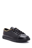 Kadın Deri Zincirli Sneaker | Derimod