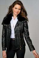 Donatella Women's Leather Jacket | Derimod