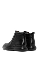 Men's Black Zippered Leather Casual Boots | Derimod