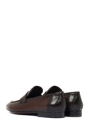Derimod Black Male Brown Leather Classic Loafer | Derimod