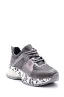 Women's High-Sole Patterned Sneaker | Derimod