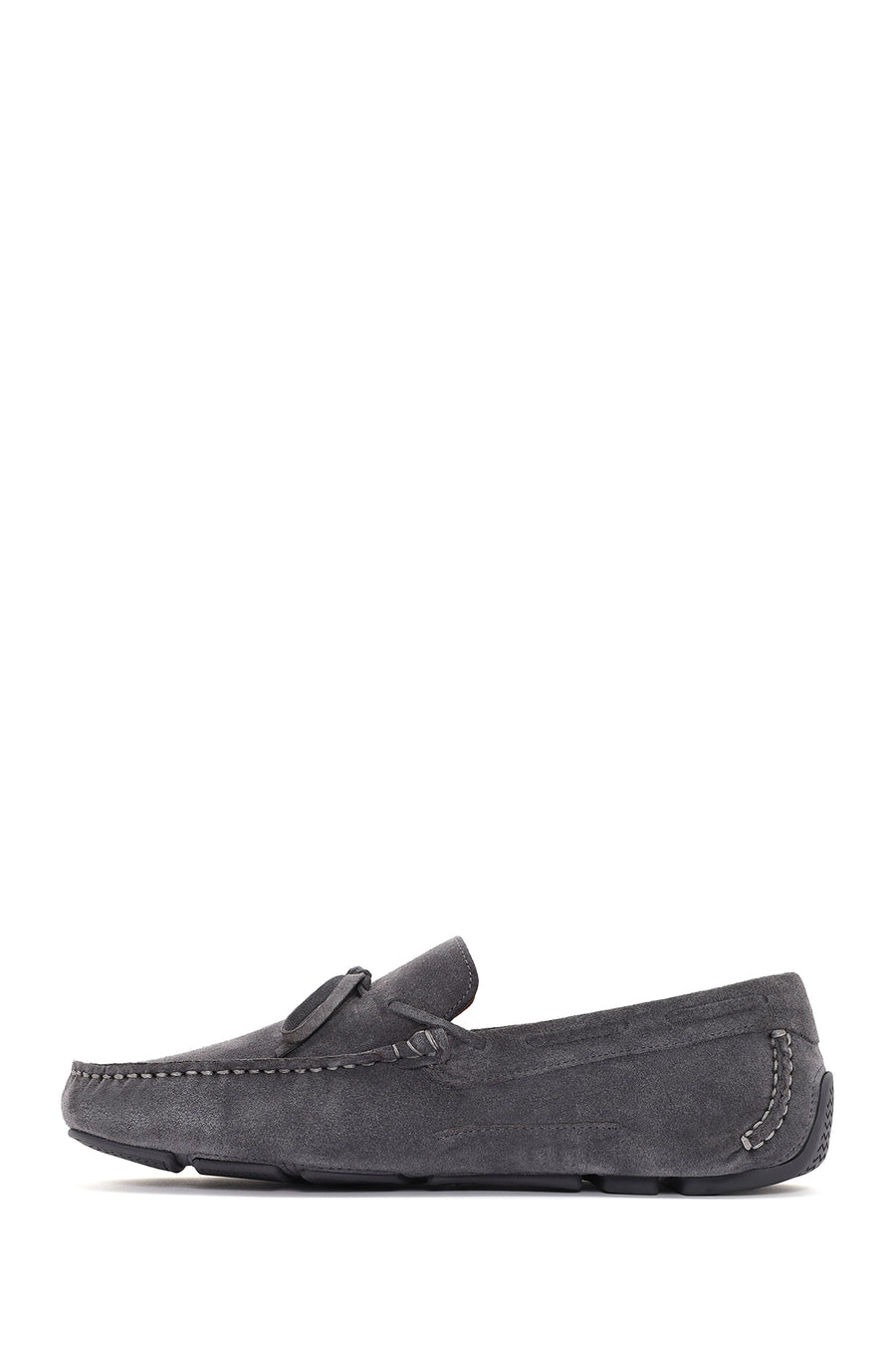 Men's Gray Suede Leather Loafer
