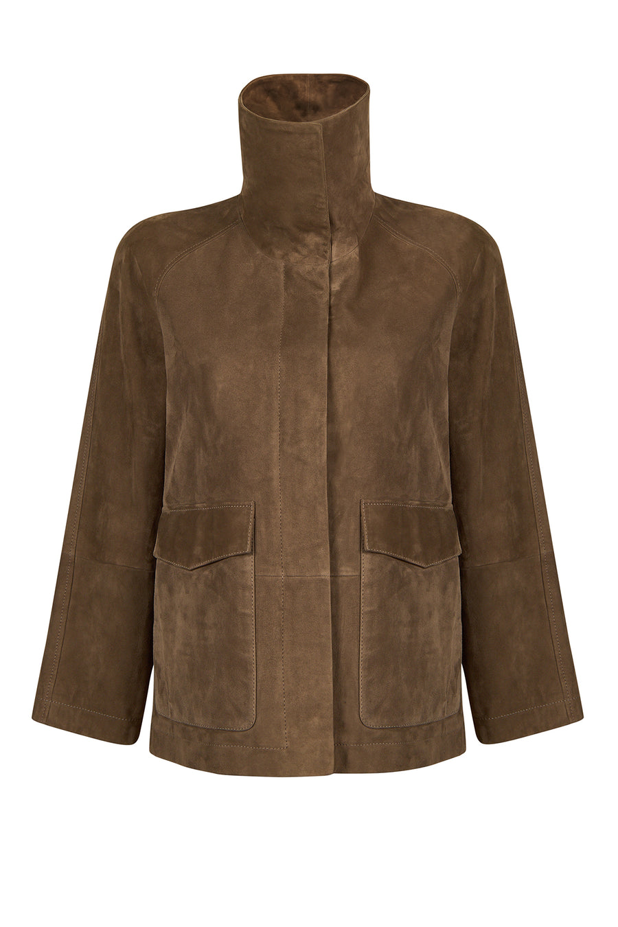 Florida-X Woman Mink A-Form Suede Jacket