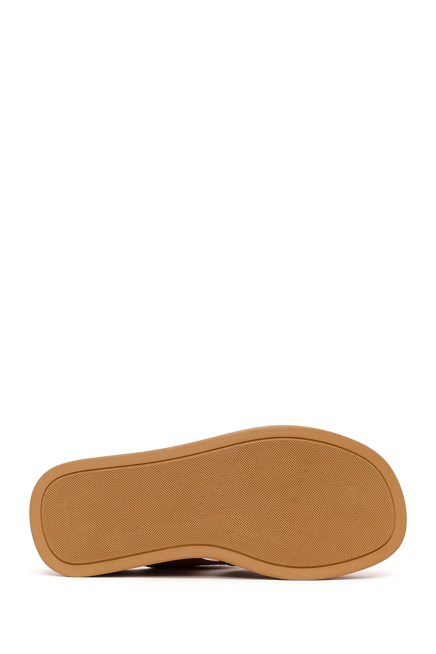 Woman Tan Wedge-Heel Suede Leather Comfort Slippers