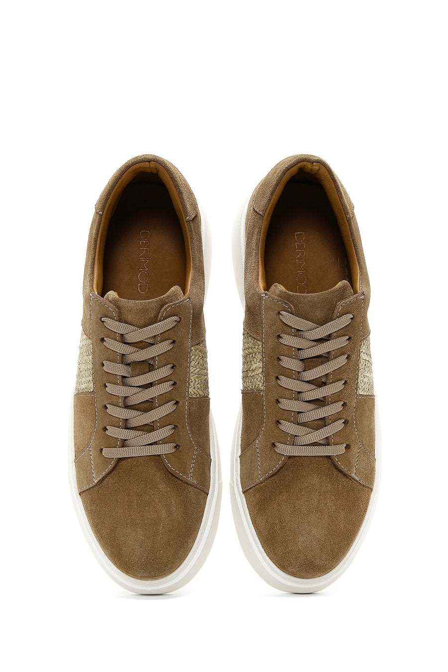 Men's Mink Suede Leather Thick Soled Sneaker