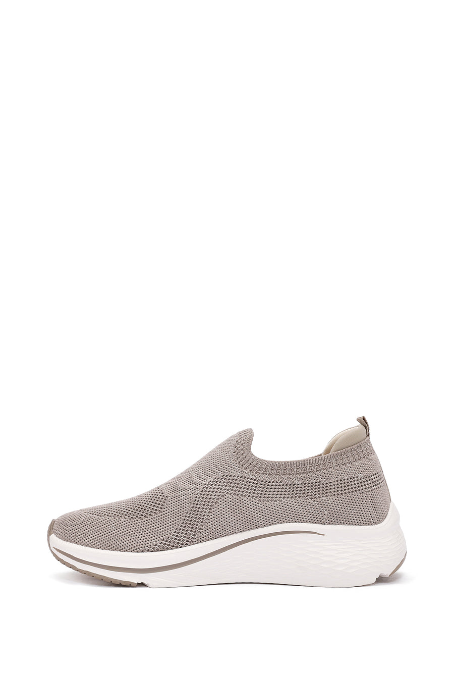 Derimod Zero Women's Beige Thick-Soled Fabric Sneakers