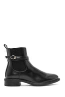 Women's Black Zippered Buckle Detailed Boots | Derimod