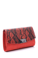 Women's Snakeskin Detailed Clutch Bag | Derimod