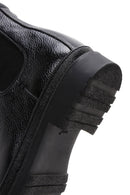 Men's Black Leather Casual Chelsea Boots | Derimod