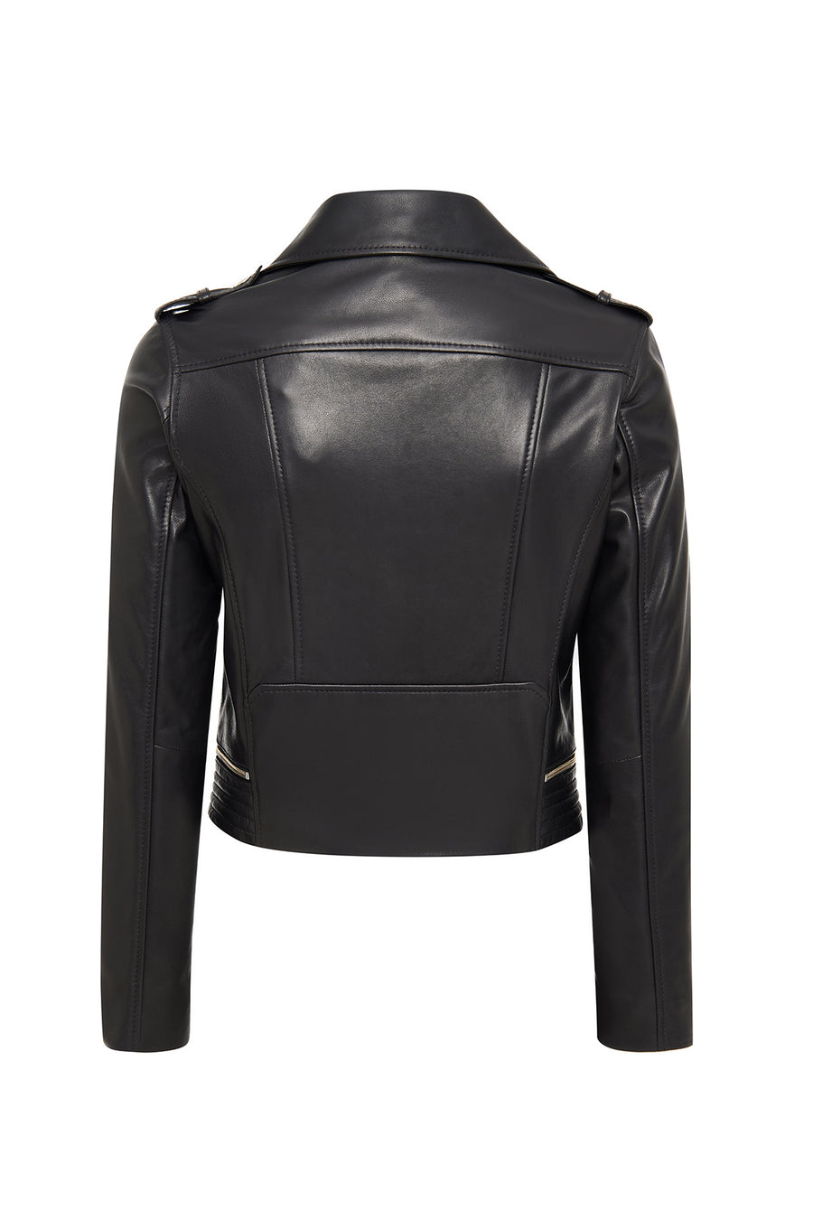 Eliza Women's Black Biker Short Leather Jacket
