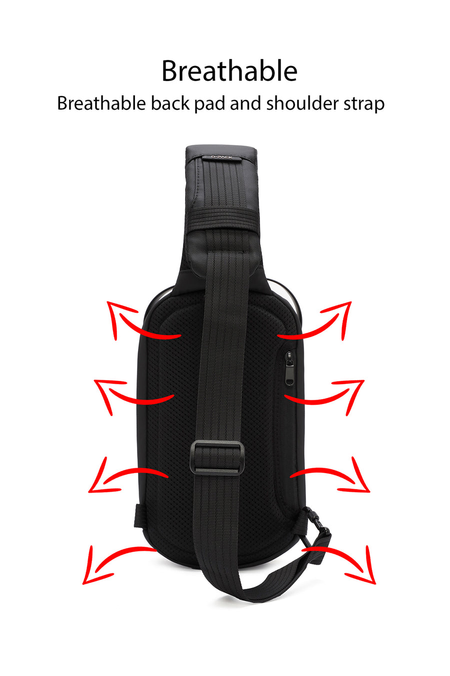 D-Pack Erkek Gri Teknolojik Kumaş Çapraz Çanta