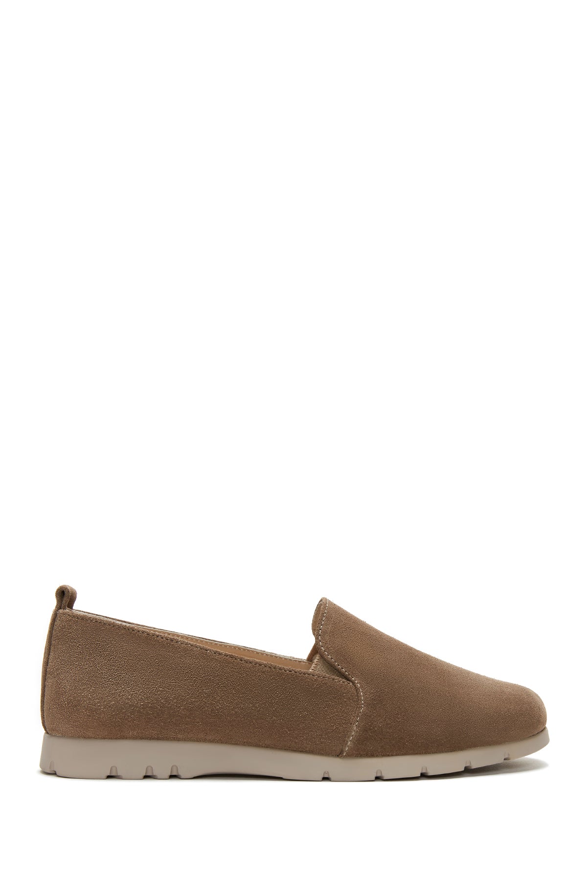 Women's Mink Suede Leather Comfort Loafer 22SFD150510 | Derimod