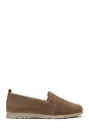 Women's Mink Suede Leather Comfort Loafer | Derimod