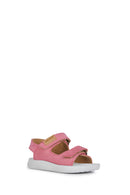 Geox Kız Bebek Pembe Lightfloppy Bantlı Kumaş Sandalet | Derimod