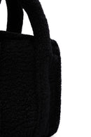 Women's Black Long Strap Plush Crossbody Bag | Derimod