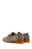 Women's Mink Suede Leather Masculine Loafer | Derimod