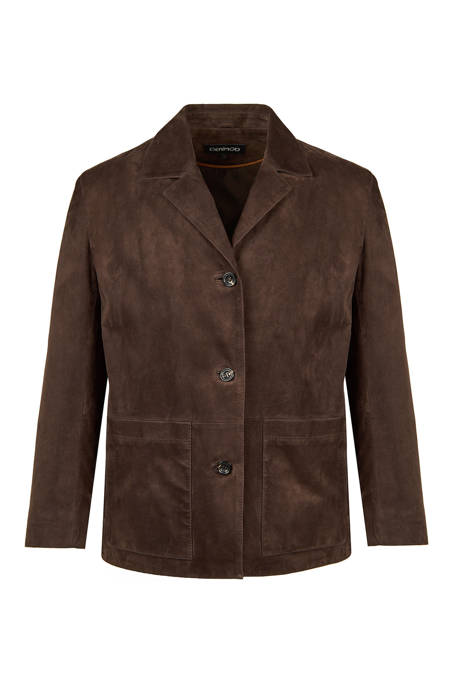 Gloria Woman Brown Oversize Suede Leather Jacket 25WGD560010 | Derimod