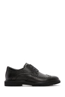 Men's Black Laced Leather Classic Shoes | Derimod