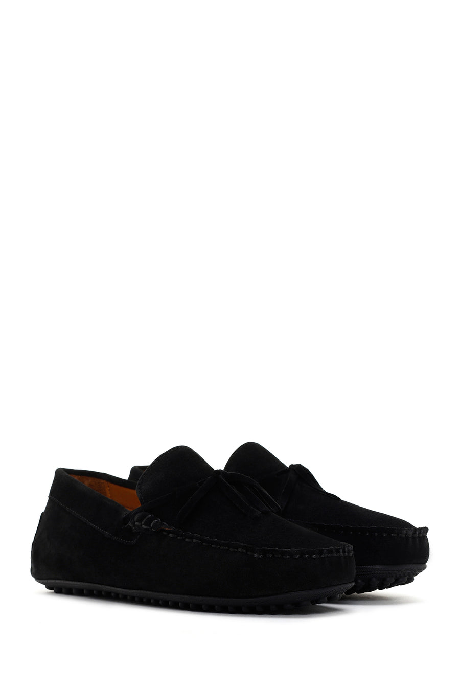 Men's Black Suede Leather Casual Loafer
