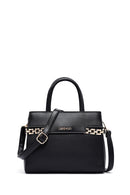 Women's Black Long Strap Chain Detailed Handbag | Derimod