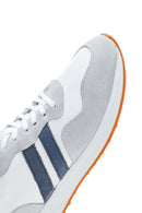 Men's White Leather Sneaker | Derimod