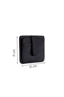 Men's Black Leather Card Holder | Derimod