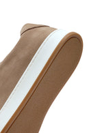 Erkek Bej Bağcıklı Nubuk Deri Sneaker | Derimod