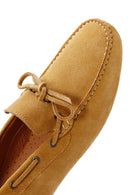 Men's Yellow Suede Leather Casual Loafer | Derimod