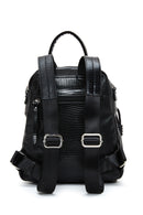 Women's Black Long Strap Backpack | Derimod