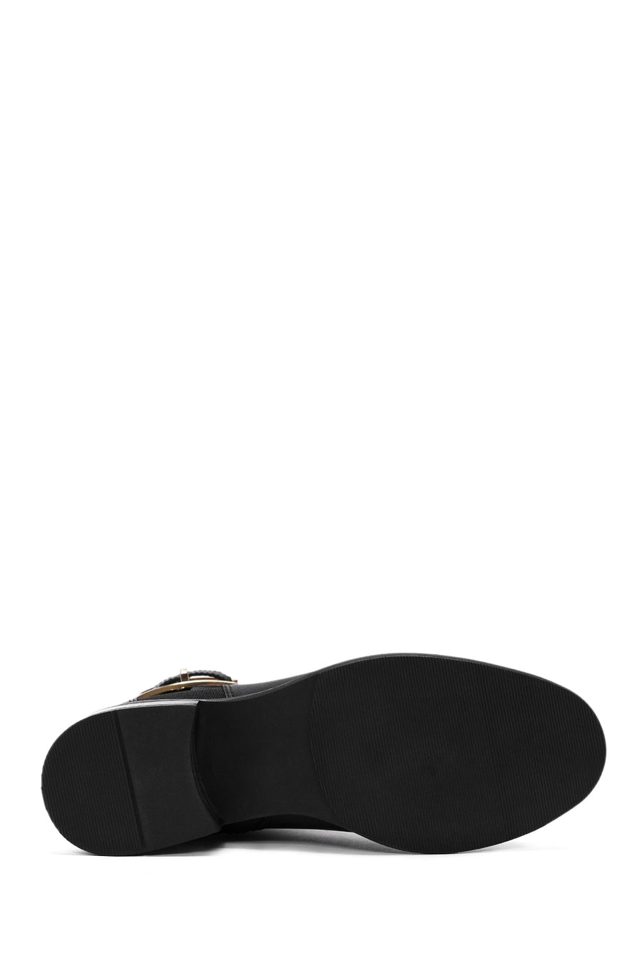 Women's Black Zippered Leather Boots