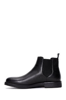 Men's Black Leather Casual Chelsea Boots | Derimod